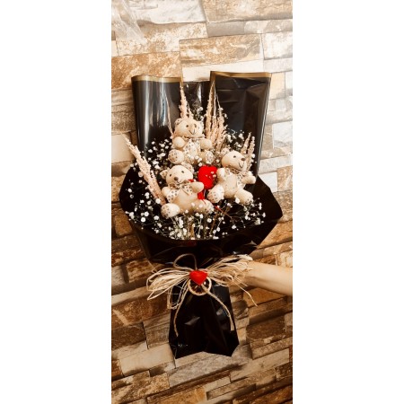 3 lü Ayıcık Buketi